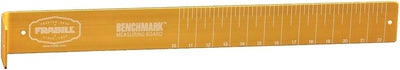 Tabla medición 2.5x22pulg aluminio anodizado dorado