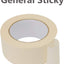 Cinta enmascarar ancha 2pulg pack 6 rollos 55yd uso general