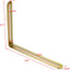 Soportes L acero inox doble ranura 7.87x0.95x6.54"