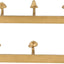 79 Gancho pared metálico para hogar 58cm dorado