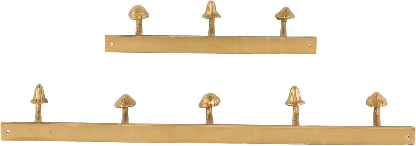 79 Gancho pared metálico para hogar 58cm dorado