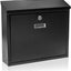 Soporte pared buzón metal inox cubierta galvanizada negro
