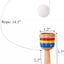 Set 12 pelotas madera taza cuerda juguetes vintage niños