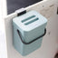 Contenedor compost azul 1.3gal colgante con tapa