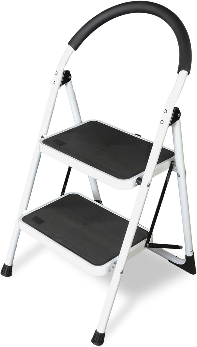 Escalera 2 escalones taburete plegable antiderrap 400lb