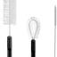 Set 3 cepillos limpieza botellas viaje