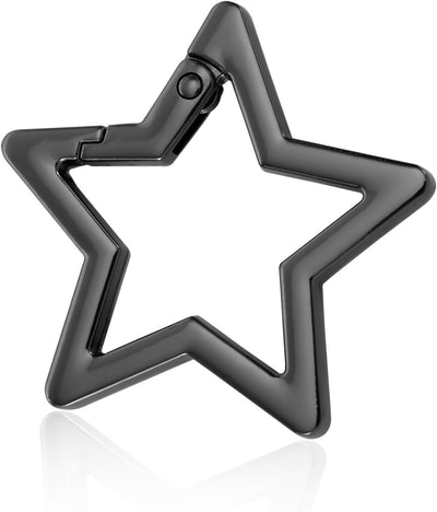 Mosquetón estrella llavero metal para cartera camping pesca