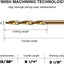 Brocas cobalto M35 13/32pulg 5-1/4pulg para metal acero