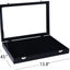 Caja almacenamiento broche 13.8x9.45" vitrina joyas negro