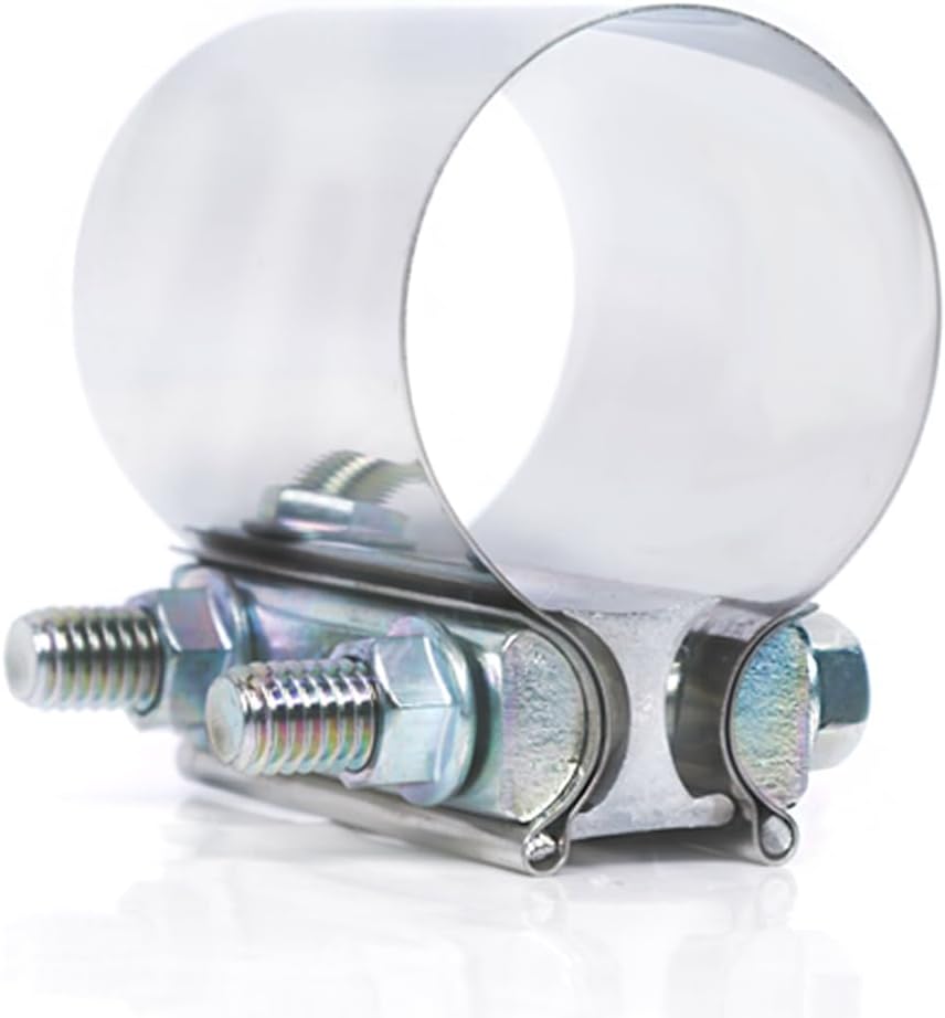 Abrazadera escape junta solapamiento 2.5pulg acero inox