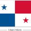 Bandera Panamá 3x5ft ojales latón doble costura decoración fiestas