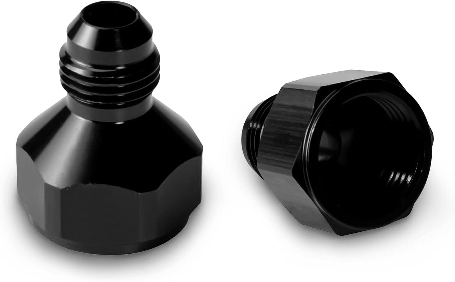 Adaptador manguera AN10 a AN6 hembra 2 Uds negro