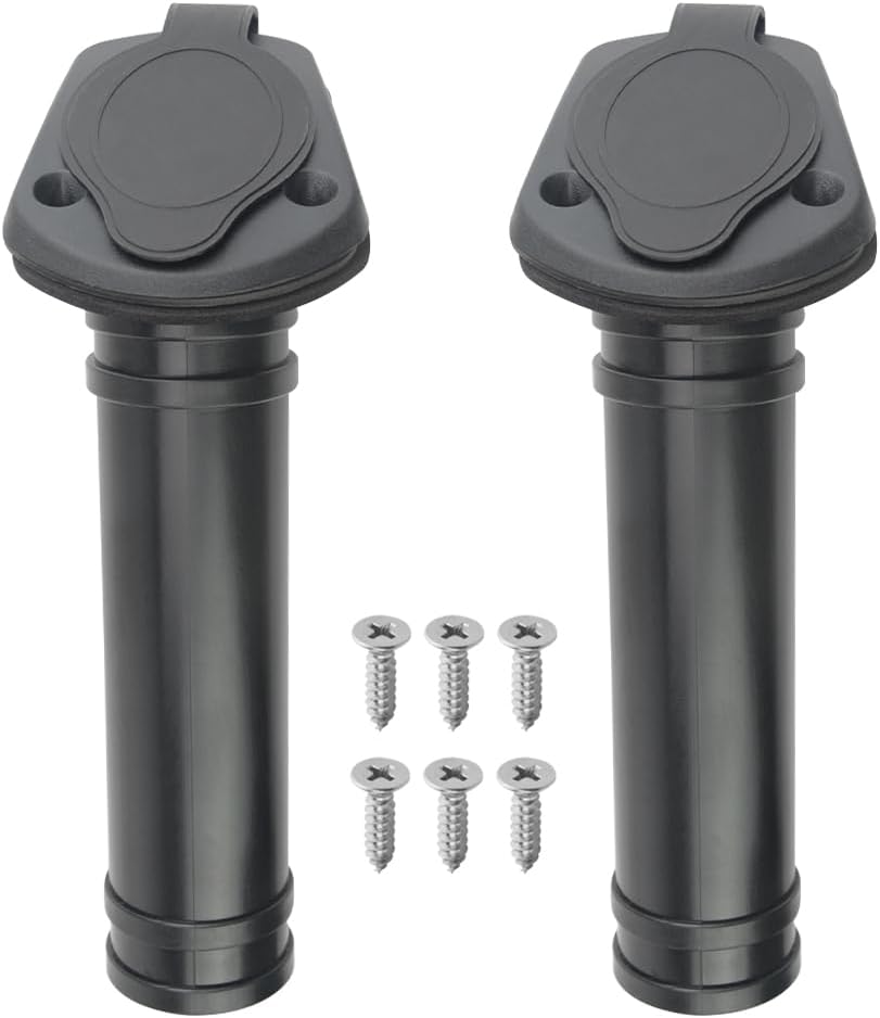 2 Soportes caña pescar plástico cubierta kayak barco