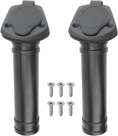 2 Soportes caña pescar plástico cubierta kayak barco