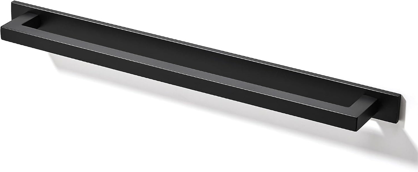 5 Manijas cuadradas gabinete 8.81pulg negro mate