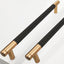 30 Tiradores Gabinete 7.5" Bronce y Negro Moleteados