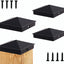 Tapas aluminio piramidal 4x4 para postes madera 3.5x3.5 pulg