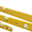 Set 3 niveles profesionales 48x24" Torpedo aluminio