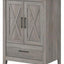 Tocador baño lavabo 24w gris madera flotante