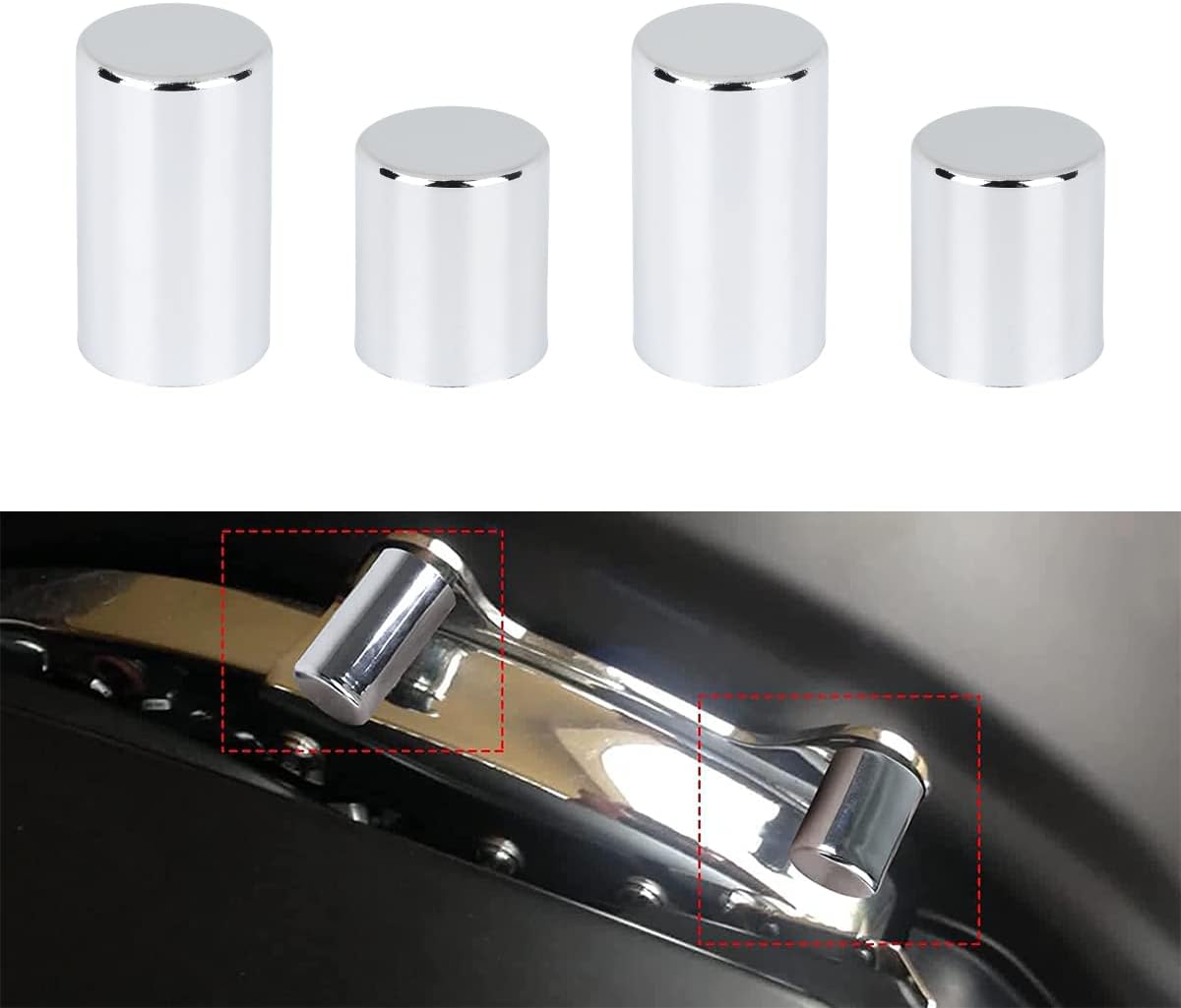 Kit cubiertas magnéticas para Sissy Bar Harley 09-23