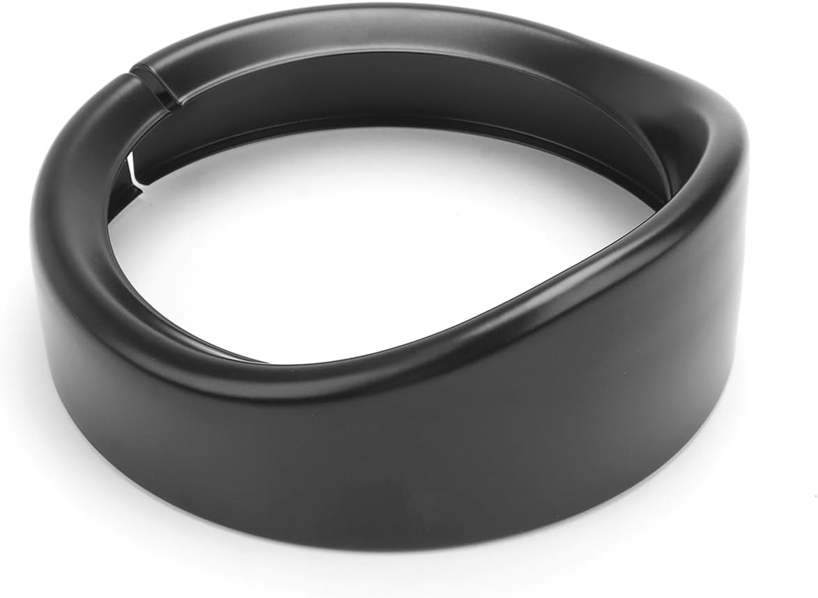 Visera anillo 7" aluminio negro para Harley Touring