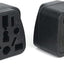 Adaptador enchufe universal UE a EE.UU. 2 pzas negro