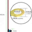 Arnés terminal anillo cable batería 16AWG 2ft 10A para auto motocicleta set 2