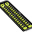 Rieles organiz. enchufes 13" 3/8" caja herramientas