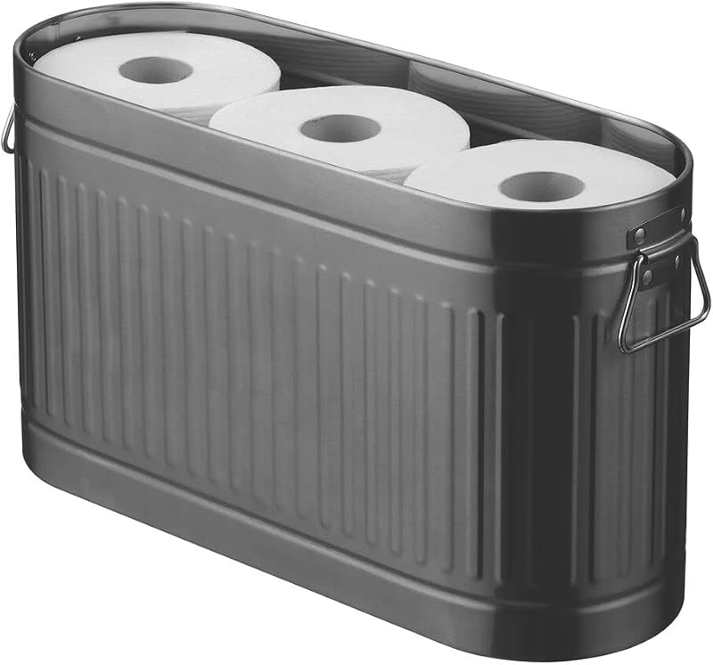 Organiz. papel higiénico acero 6 rollos para baño
