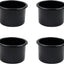 4 Portavasos Plástico Negro 4x2.6" Repuesto Sofá Reclinable