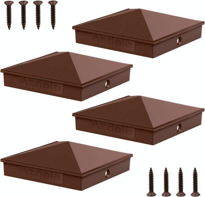 Tapa poste piramidal aluminio 6x6pulg negro mate