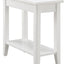 Mesa auxiliar madera maciza 24x12" para sala