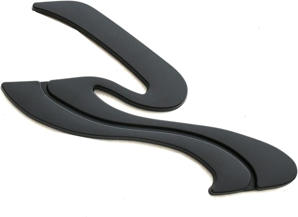 Emblema 3D logotipo SR Wave para SEA RAY negro mate