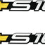 2 Emblemas 3D para puerta trasera comp 94-04 S amarillo