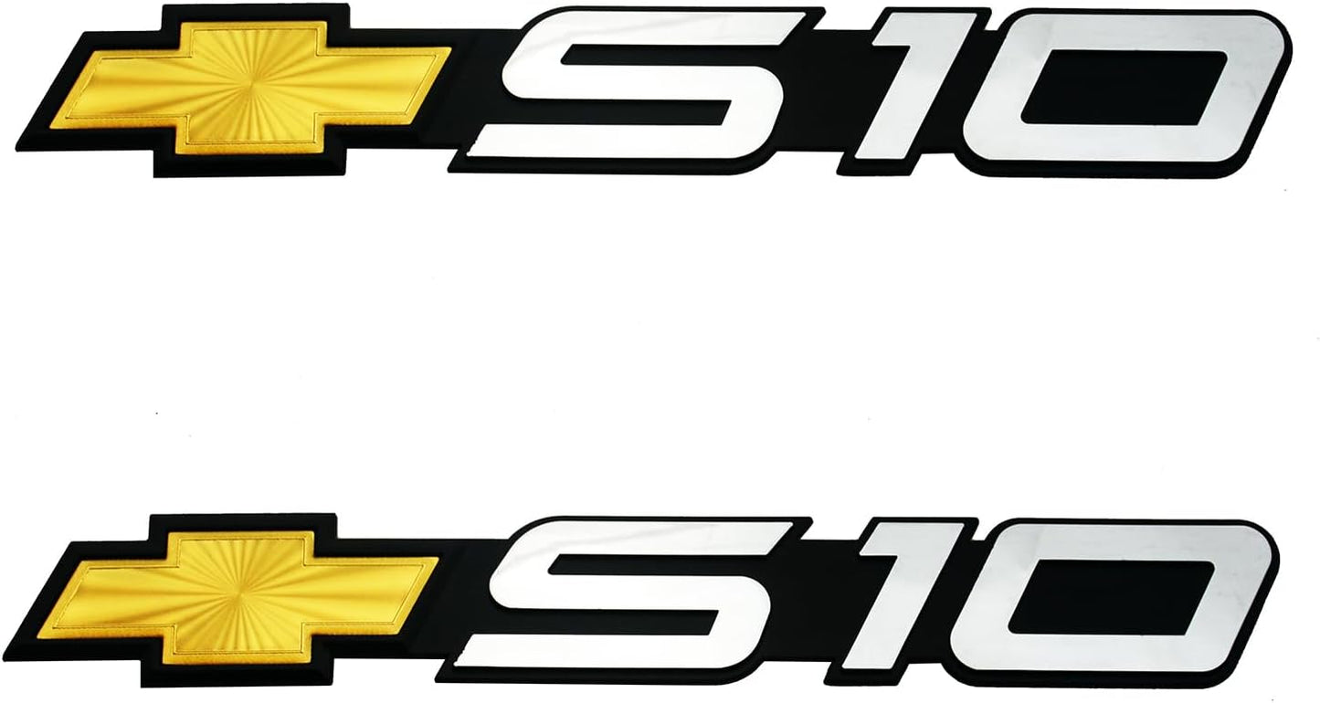 2 Emblemas 3D para puerta trasera comp 94-04 S amarillo