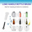 Set 3 cepillos limpieza botellas viaje