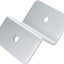 4 Set Soportes Panel Solar Aluminio Z Plata