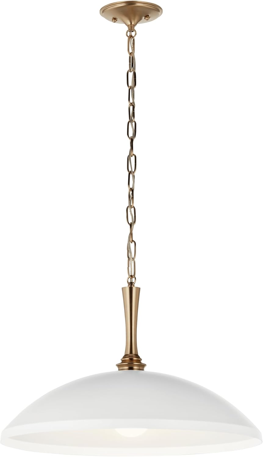 Colgante 1 luz blanco bronce comp techo cocina