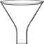 Embudo vidrio borosilicato pared pesada tallo corto 2.953pulg