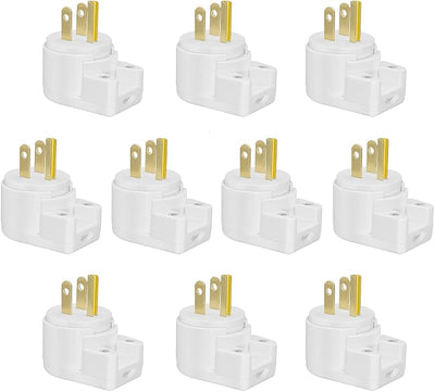 10 Enchufes NEMA 5-15P 90° EE.UU. Canadá ajustables