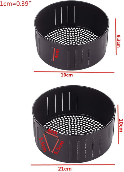 Cesta antiadherente freidora aire 2.6L y 3.5L negro
