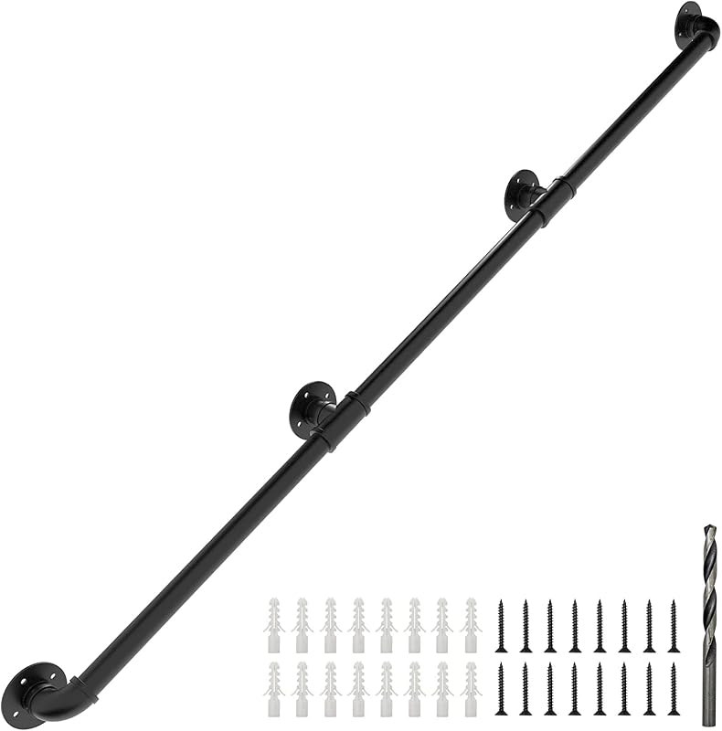 Pasamanos pared 350cm tubo galvanizado 1.25"