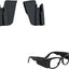 Protectores laterales para gafas de silicona negra