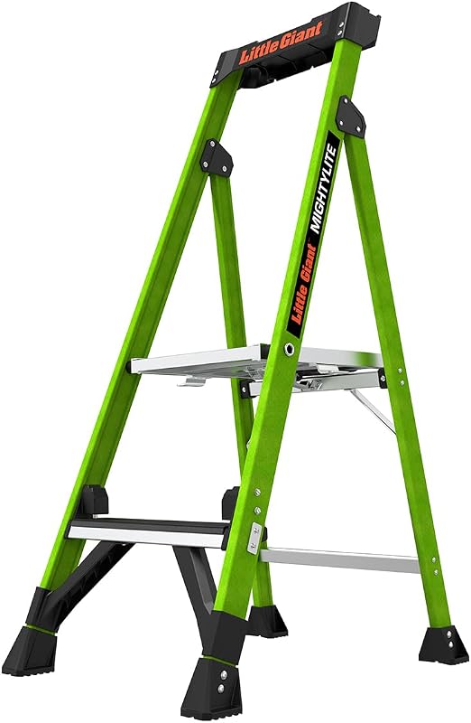 Escalera MightyLite 2.0 fibra vidrio 4' 375lb Verde