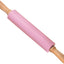 Rodillo silicona 17pulg antiadherente mango madera rosa