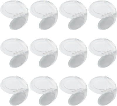 Pack 12 Protectores Esquina Goma Flexible Transparente