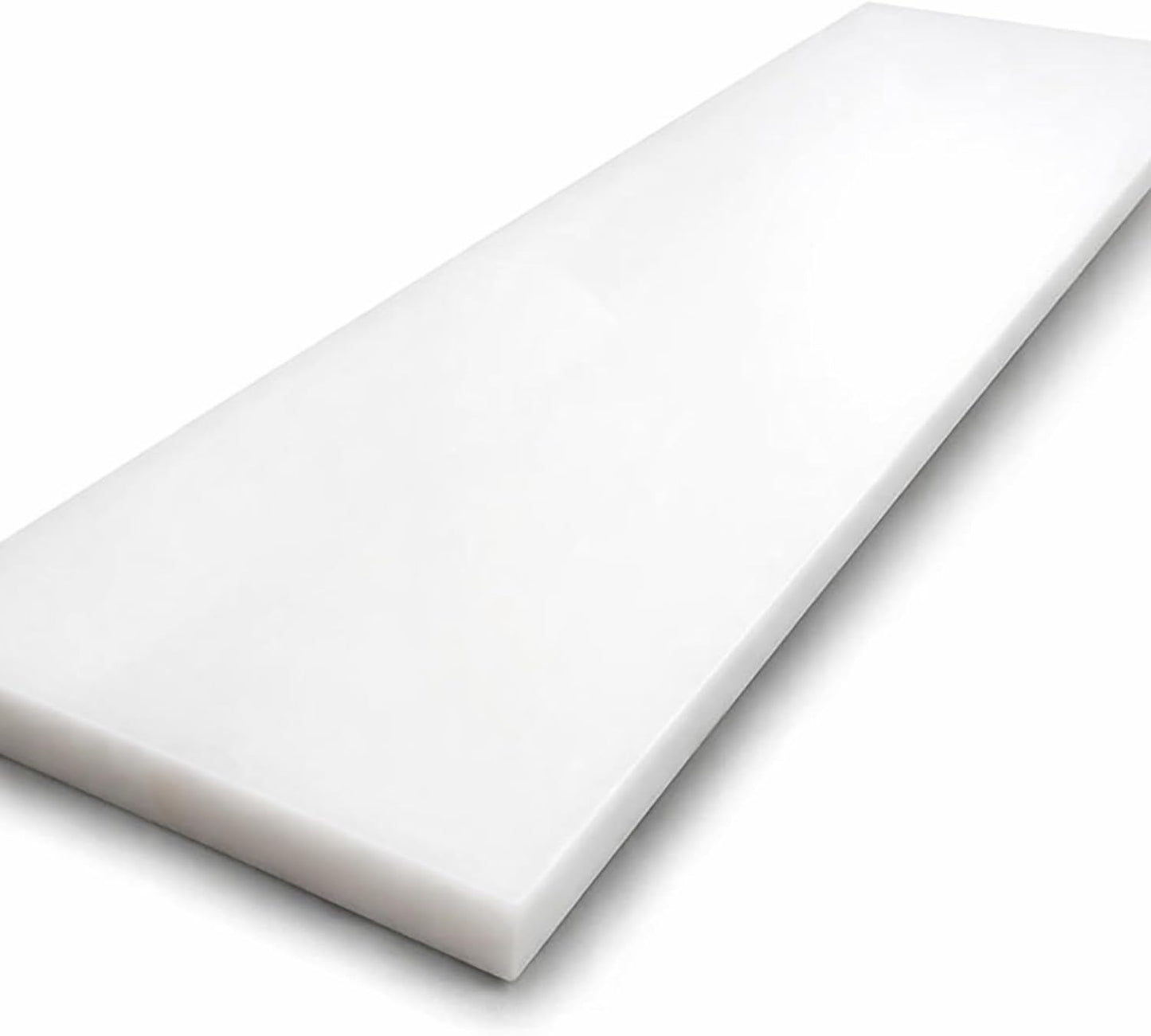 Tabla cortar plástico blanco 48x10pulg 1/2pulg grosor cocina