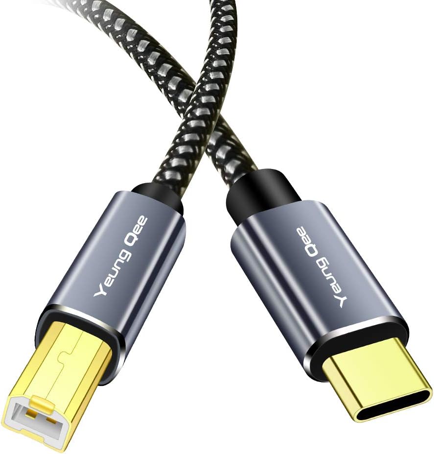Cable USB C a B 30 pies para impresora comp Brother HP Epson