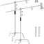 2 Soportes C Acero Inox 10pulg Ajustable para Fotografía