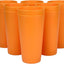 Vasos plástico 32oz grandes para beber sin BPA set 12 naranja